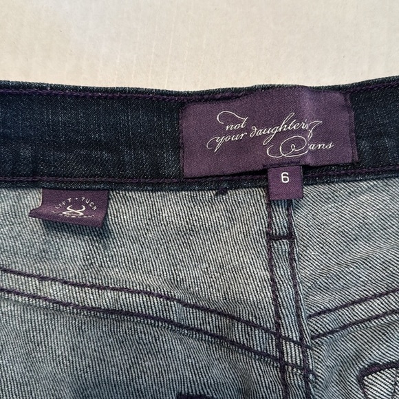 NYDJ Sheri Slim Mid-Rise Dark Wash Jeans Size 6 - Picture 7 of 11